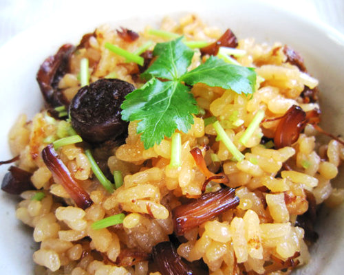 ほたて志ぐれ煮の炊き込みご飯